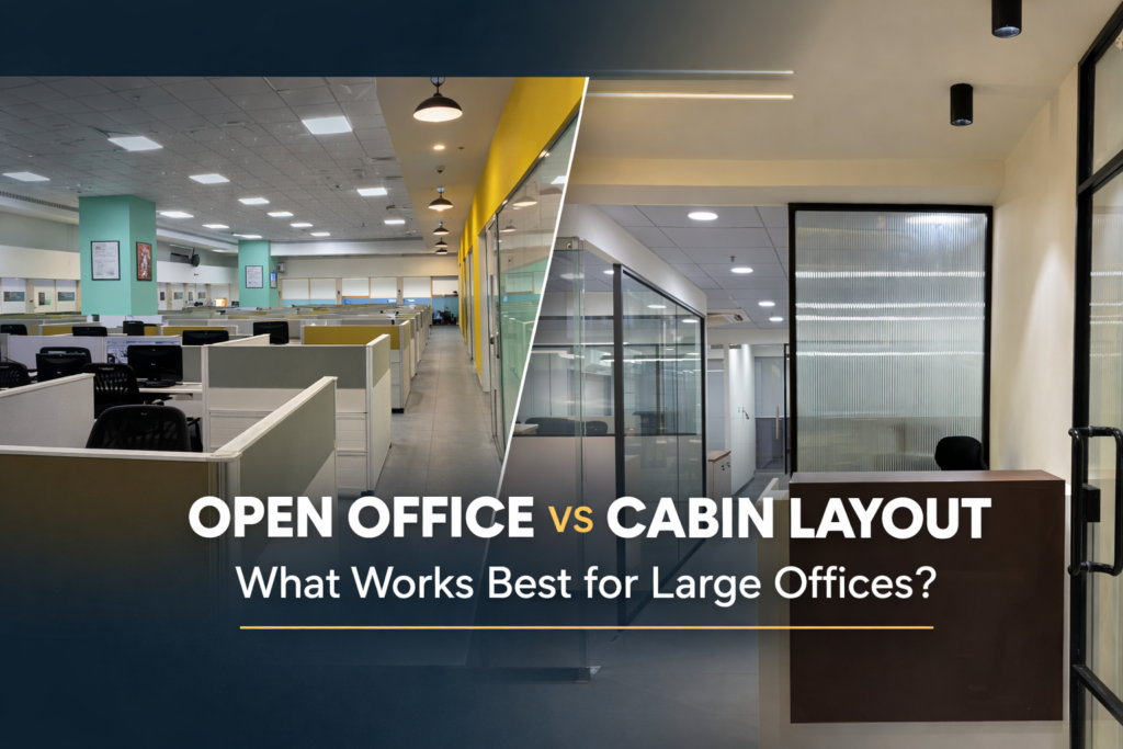 Open Office vs Cabin Layout: What Works Best for Large Offices?