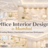 Modern office interior design in Mumbai with luxury executive cabin, open workspace, and stylish waiting area