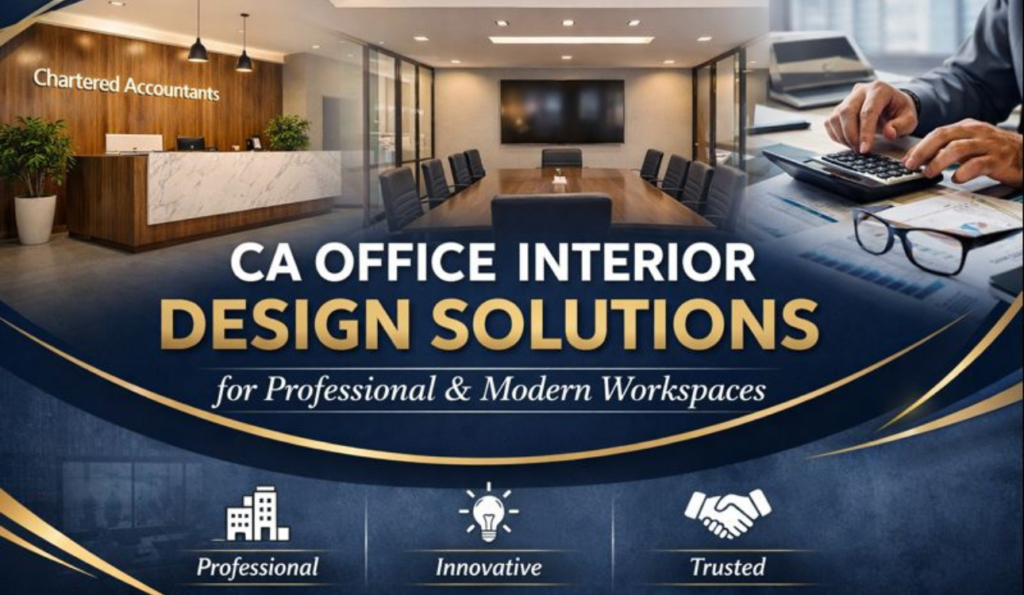 CA Office Interior Design Solutions: Creating Professional, Productive, and Trust-Driven Workspaces