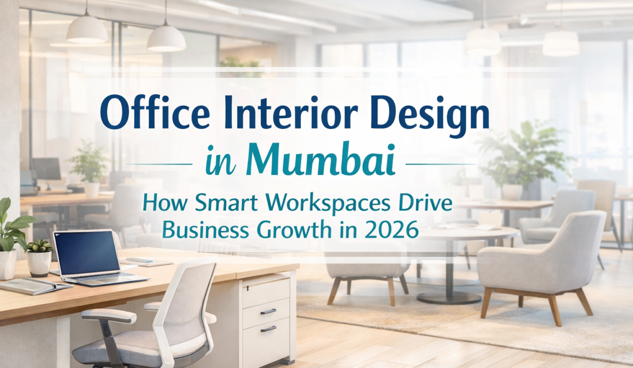 Office interior design in Mumbai modern workspace showing smart office layout and productivity-focused design