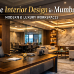 modern office interior design in mumbai with luxury ceo cabin and workspace setup