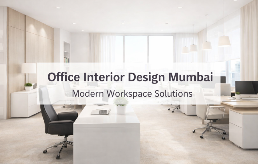 modern office interior design Mumbai workspace with clean minimal layout