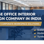 Large office interior design company in India providing turnkey corporate workspace solutions