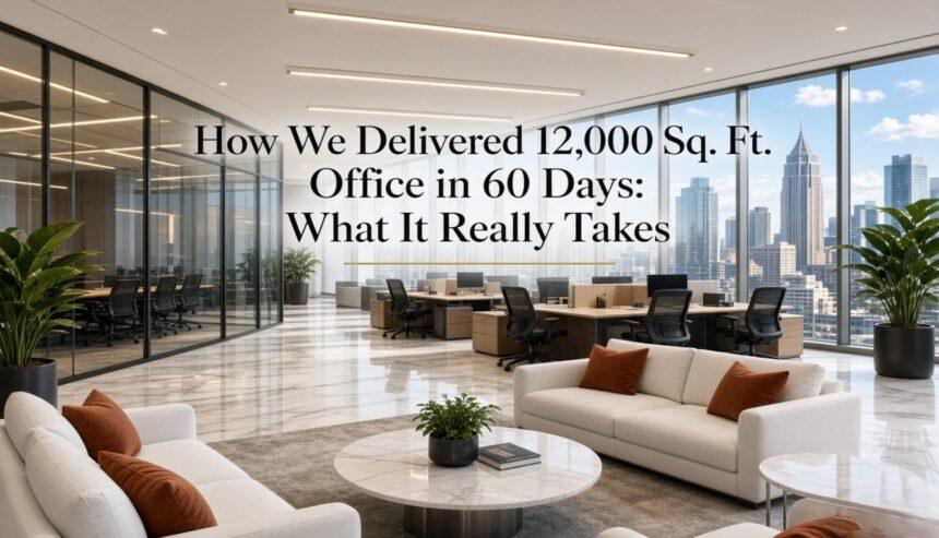 How We Delivered 12,000 Sq. Ft. Office in 60 Days